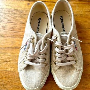 Superga Cotu EU size 39.5 beige linen